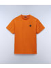 Napapijri T-Shirt "S-Badge Ss" in Orange