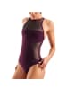 Arena Mesh Panels Schwimmanzug in Bordeaux