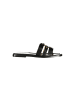 Twinset Schwarze Leder-Sandale