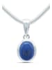 mantraroma 925er Silber - Ketten (L) 10 x (B) 23 mm mit Lapis Lazuli