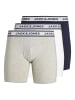 Jack & Jones Boxershorts 'Solid' 3er Pack in mehrfarbig