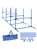 Pawhut Hunde Agility Set Blau Kunststoff