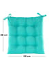 JACK Outdoor Stuhlkissen Sitzkissen 38x38cm Wasserfest in Aqua