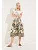 More & More weit schwingender Printrock, Jungle in jungle print