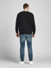 Jack & Jones Basic Sweater Plus Size Sweatshirt Pullover Übergröße JJEBASIC in Schwarz