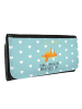 Mr. & Mrs. Panda Damen Brieftasche Fuchs Sterne mit Spruch in Türkis Pastell