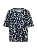 Cecil Cupro Touch Print-Shirt in Blau