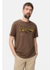 Camel Active T-Shirt aus reiner Baumwolle in Schlammbraun