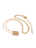 faina Women Charm Necklace in Rose Gold