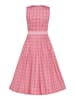 Berwin Dirndl mit ornamentalem Muster und Streifenschürze