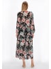 Usha Women Dress in black multicolor