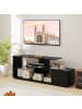 COSTWAY TV-Schrank in Schwarz