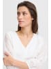 b. young Langarm-Bluse BYFRIKKE Loose fit in Off White
