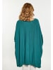 VIRITA Women Poncho in Flaschengrün