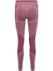 Hummel Hummel Leggings Hmlmt Yoga Damen Atmungsaktiv Schnelltrocknend Nahtlosen in CABERNET MELANGE