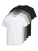 Jack & Jones 5er-Pack T-shirt in White 1