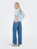 JDY Gestricktes T-Shirt in Cashmere Blue