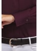 Vincenzo Boretti Bluse leicht tailliert in aubergine