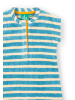 Little Green Radicals Organic Towelling Romper in Blue