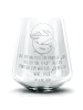 Mr. & Mrs. Panda Blümchentail Glas Walfisch Thunfisch mit Spruch in Transparent