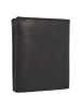 Greenburry Pure Black Geldbörse RFID Schutz Leder 11 cm in black