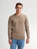 Petrol Industries Feinstrick-Pullover mit V-Ausschnitt Whitefish in Orange
