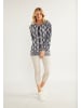 Usha Damen Strickjacke in Wollweiss Blau