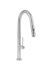 Beliani Küchenarmatur JUJUY in Silber - (W) 23 x (H) 46 x (L) 5 cm