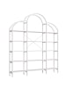 ABRIHOME Regal in Weiß 170x26x190 cm Wolkenform 5 Ebenen Stahl