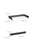 relaxdays Wand-Wäscheständer in Schwarz - 100 cm