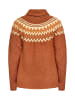 IZIA Strick Pullover in Braun Mehrfarbig