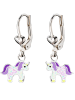 schmuck23 Silber Ohrringe 925 Einhorn 1,0 cm x 1,0 cm