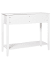 Beliani Konsolentisch ASSISI in Weiß/Gold - (W) 100 x (H) 80 x (L) 35 cm