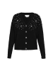 Usha Women Cardigan in black melange