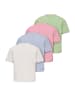 KIDS ONLY T- Shirt 'Solei Life' 4er Pack in blau