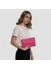 Lazarotti Bologna Leather Clutch Tasche Leder 23 cm in hot pink