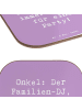 Mr. & Mrs. Panda Glasuntersetzer Spruch Onkel Familien-DJ mit Sp... in Lavendeltraum