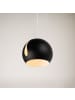 s.LUCE Pendelleuchte Ball tauschbarer Schirm in Schwarz