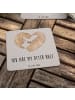 Mr. & Mrs. Panda Souvenir Otter Herz mit Spruch in Grau Pastell
