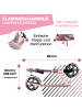 SIX DEGREES Aluminium Scooter 205 mm in blossom pink