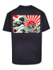 F4NT4STIC Heavy Oversize T-Shirt Kanagawa Welle Japan in marineblau