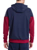 erima Squad Trainingsjacke mit Kapuze in new navy/bordeaux/silver grey