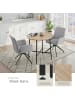 tectake Esstisch Ennis 80 x 76 cm, Industrial Holz hell, Eiche Sonoma