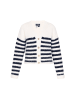 DreiMaster Women Cardigan in offwhite navy