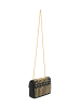 faina Women Flap Bag in Black Gold