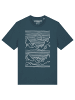 wat? Apparel T-Shirt Mountains in Petrol