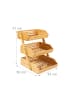 relaxdays Obst Etagere in Natur