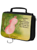 Mr. & Mrs. Panda Schminktasche Axolotl Tanzen Design mit Spruch in Weiß
