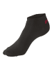 Bench Sneakersocken in 2x schwarz, 2x grau meliert, 2x rot