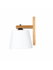 Licht-Erlebnisse Wandlampe (B)20 x (H)24.5 cm in Eiche Rustikal EcruEiche Rustikal Ecru
